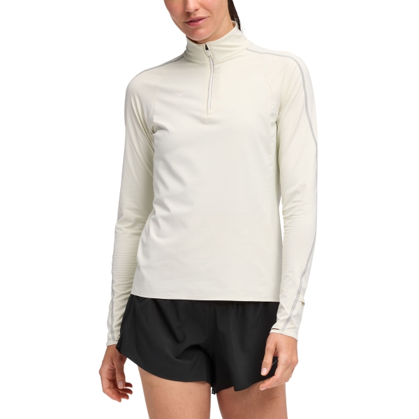 Women's Running Shirt Hoka GlideTech Shirt  Truffle Salt 1164155TLS