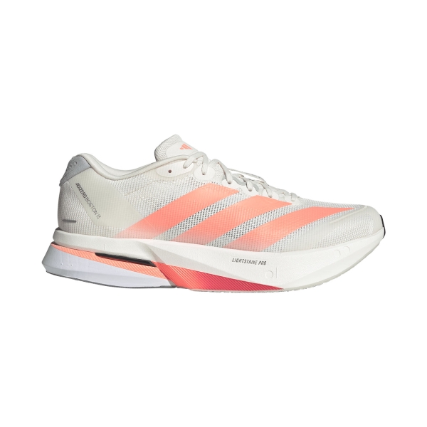 Men's Performance Running Shoes adidas ADIZERO Boston 13  Off White/Lucid Orange/Grey JP9252