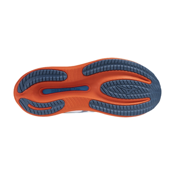 Mizuno Wave Rider 30 - White/Blue Jewel/Orange