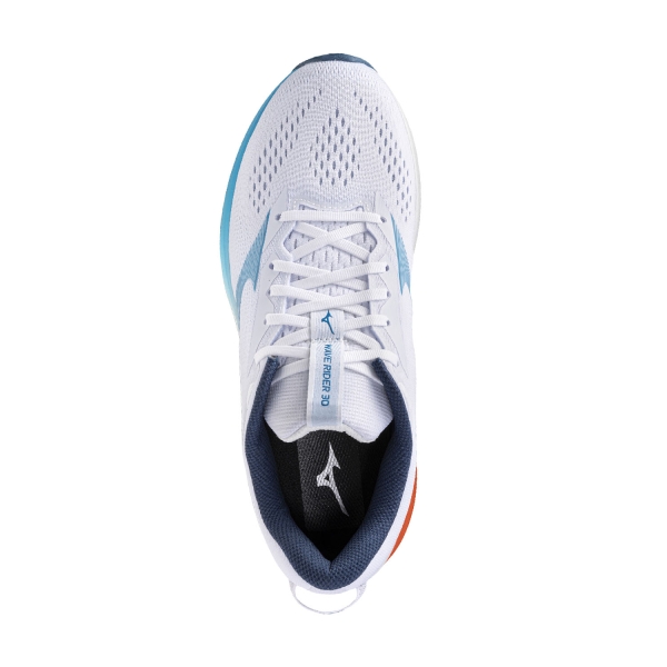 Mizuno Wave Rider 30 - White/Blue Jewel/Orange