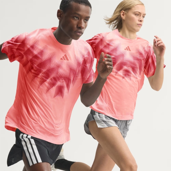  adidas ADIZERO Aspyre TShirt  Semi Turbo/Core Pink KX9479